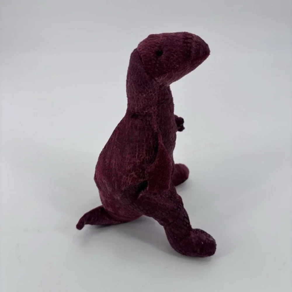 Russ‎ Zonies Earth Zone Megabyte Red T-Rex Dinosaur Beanbag Plush Stuffed 1997